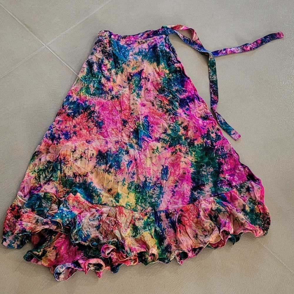 Silk Wrap Skirt